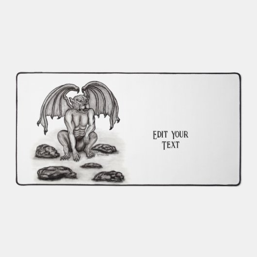 Golem Gargoyle Schreibtischunterlage (Vorderseite)