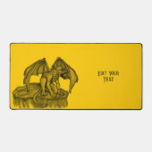 Golem Gargoyle Schreibtischunterlage (Vorderseite)