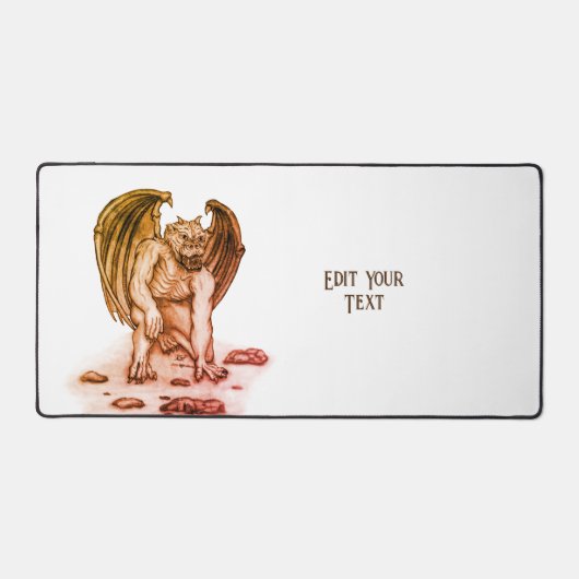 Golem Gargoyle Schreibtischunterlage (Vorderseite)