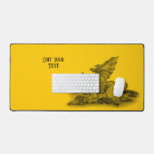 Golem Gargoyle Schreibtischunterlage (Tastatur & Maus)