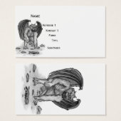 Golem Gargoyle , Schwarzweiß-Design (Vorne & Hinten)