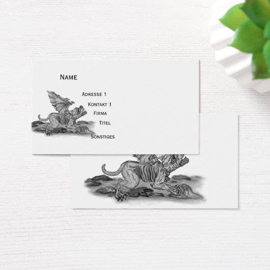 Golem Gargoyle , Schwarzweiß-Design (Schreibtisch)