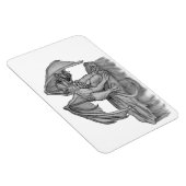 GOLEM - Gargoyle Schwarzweiß-Design Magnet (Rechte Seite)