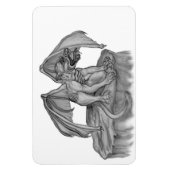 GOLEM - Gargoyle Schwarzweiß-Design Magnet (Vertikal)