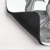 GOLEM - Gargoyle Schwarzweiß-Design Mousepad (Ecke)