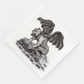 Golem Gargoyle Serviette (Ecke)