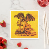 Golem Gargoyle Serviette (Beispiel)