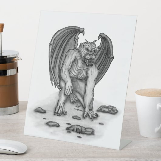 Golem Gargoyle Sockelschild (In Situ)
