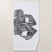 Golem Gargoyle Strandtuch (Vorderseite)