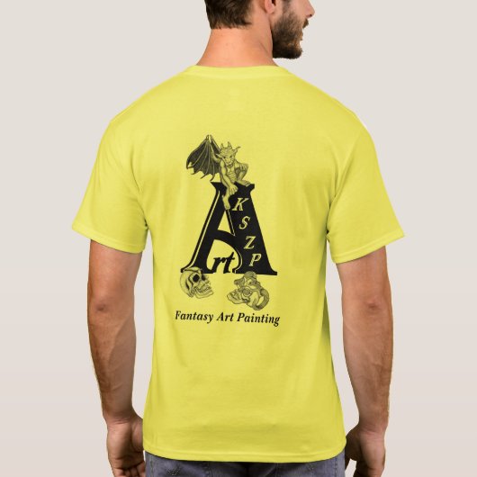 Golem Gargoyle T-Shirt (Rückseite)