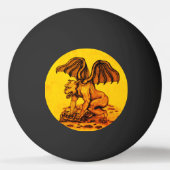 Golem Gargoyle Tischtennisball (Rückseite)