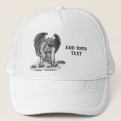 Golem Gargoyle Truckerkappe (Vorderseite)