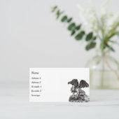 Golem Gargoyle Visitenkarte (Stehend Vorderseite)