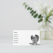 Golem Gargoyle Visitenkarte (Stehend Vorderseite)