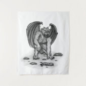 Golem Gargoyle Wandteppich (Vorderseite)