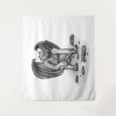 Golem Gargoyle Wandteppich (Vorderseite)