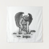 Golem Gargoyle Wandteppich (Vorderseite)