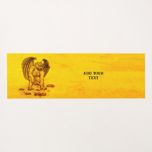 Golem Gargoyle Yogamatte (Rückseite (Horizontal))