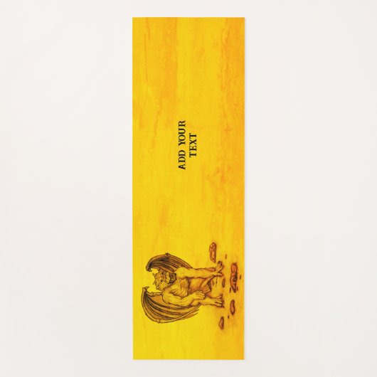 Golem Gargoyle Yogamatte (Vorderseite)