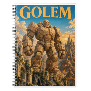 Golem, Gothic Fantasy Monster Notizblock
