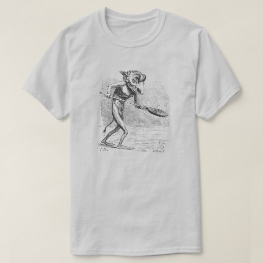 Golem oder Homunculus mit einem Löffel T-Shirt (Design vorne)