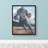 Golem Pantasee Basketball Fantasy Leinwand Print (Insitu (Holzboden))