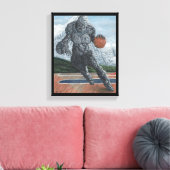 Golem Pantasee Basketball Fantasy Leinwand Print (Insitu (Wohnzimmer))