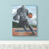 Golem Pantasee Basketball Fantasy Leinwand Print (Insitu (Holzboden))
