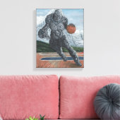 Golem Pantasee Basketball Fantasy Leinwand Print (Insitu (Wohnzimmer))