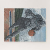 Golem Playing Basketball Große Kunst Puzzle (Horizontal)