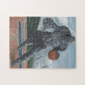 Golem Playing Basketball Medium Jigsaw Puzzle (Horizontal)