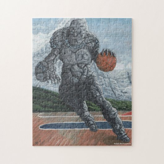 Golem Playing Basketball Medium Jigsaw Puzzle (Vertikal)