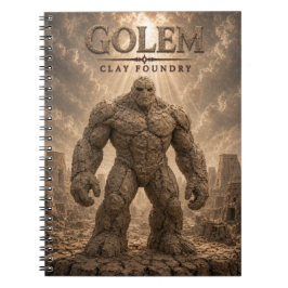 Golem-Ton-Gießerei Dark Cinema Notizblock