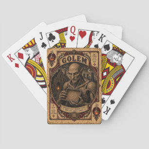 Golem, Vintage Zirkusmonsters Spielkarten