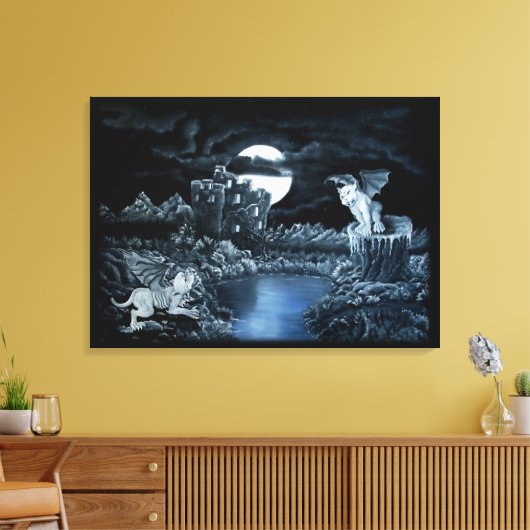 Golem vs Dolem District Fight Leinwanddruck (Insitu (Wohnzimmer))