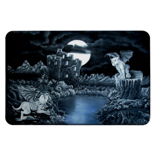 Golem vs Dolem District Fight Magnet (Horizontal)