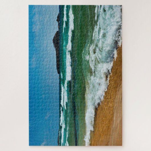 Goler Sandstrand Italien Große Meereswellen Puzzle (Vertikal)