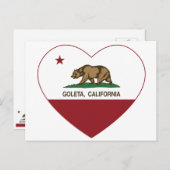 Goleta-Herz Postkarte (Vorne/Hinten)