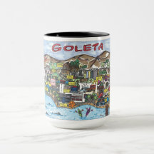 Goleta Karte Kaffeemaschine Tasse