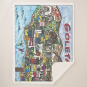 Goleta Map Sherpa Blanket Sherpadecke (Vorderseite)