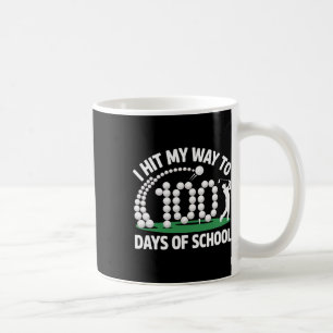 Golf 100 Tage Schule Lustiger Lehrer Schüler 100t Kaffeetasse