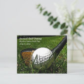 Golf 101 Einladung Postkarte (Stehend Vorderseite)