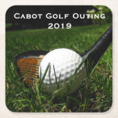 Golf 101 rechteckiger pappuntersetzer (Vorderseite)