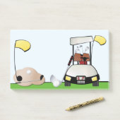 Golf - 10" x 6" Post-it® Notes Post-it Klebezettel (Auf Schreibtisch)
