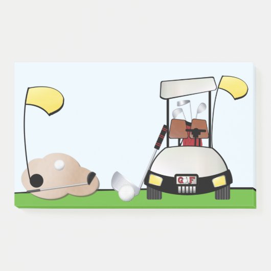 Golf - 10" x 6" Post-it® Notes Post-it Klebezettel (Vorderseite)