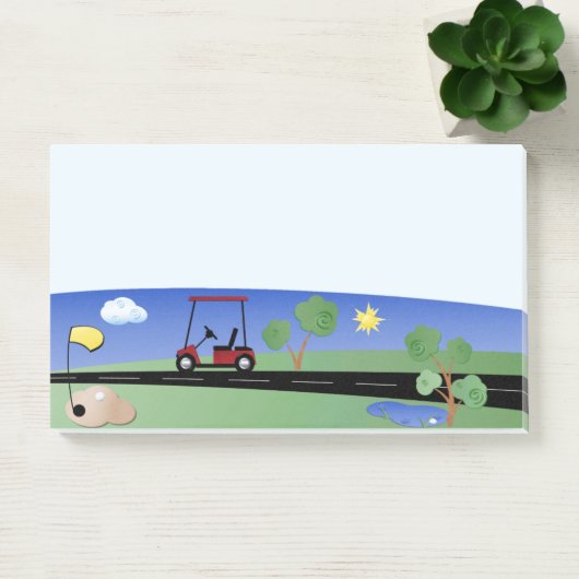 Golf - 10" x 6" Post-it® Notes Post-it Klebezettel (Büro)