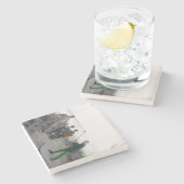 Golf 1907 II Steinuntersetzer (Seitenansicht)