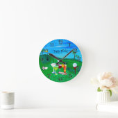 Golf 19th hole bar clock runde wanduhr (Zuhause)
