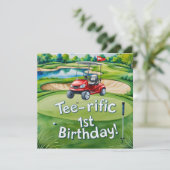 Golf 1. Geburtstag 1 Jahr alt Golfer (Stehend Vorderseite)