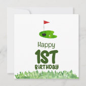 Golf 1. Geburtstag ein Jahr alter Golfer  Karte (Vorderseite)